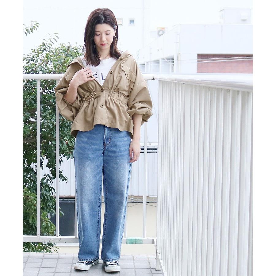 フード付きウエストギャザーショートコート F0000 レディース 年春新作 アウター ライトアウター デザイン 羽織 ウエストゴム 春 秋 メール便対応10 F0000 Reca 通販 Yahoo ショッピング