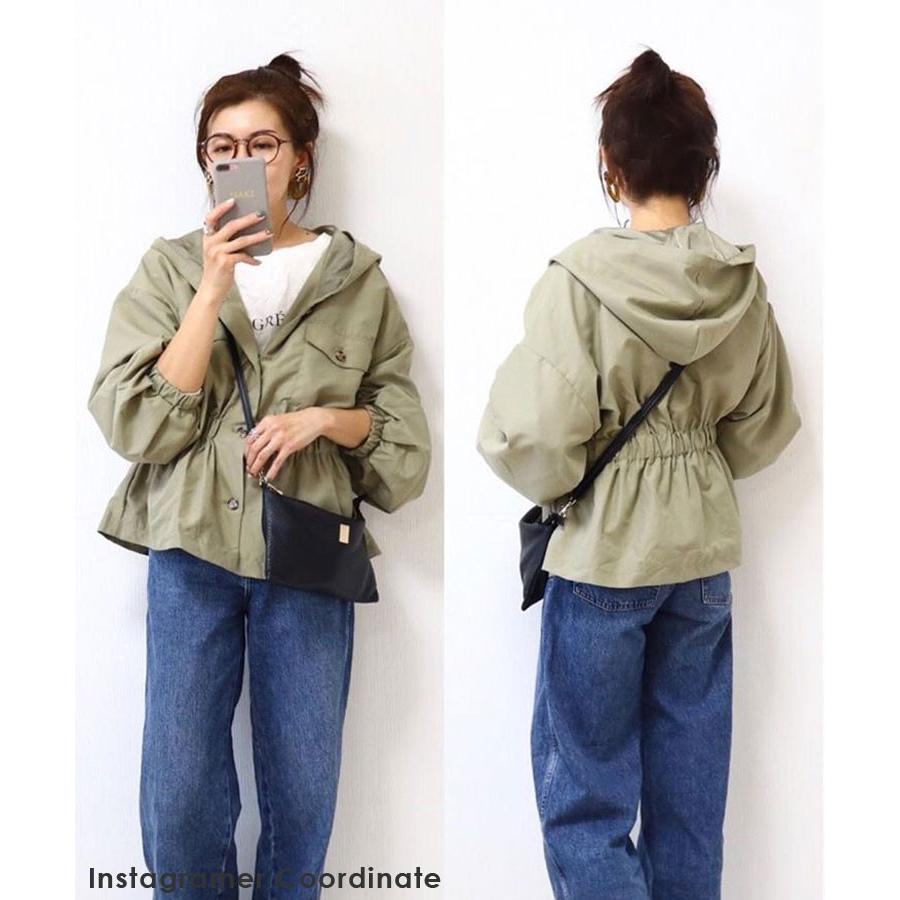 フード付きウエストギャザーショートコート F0000 レディース 年春新作 アウター ライトアウター デザイン 羽織 ウエストゴム 春 秋 メール便対応10 F0000 Reca 通販 Yahoo ショッピング