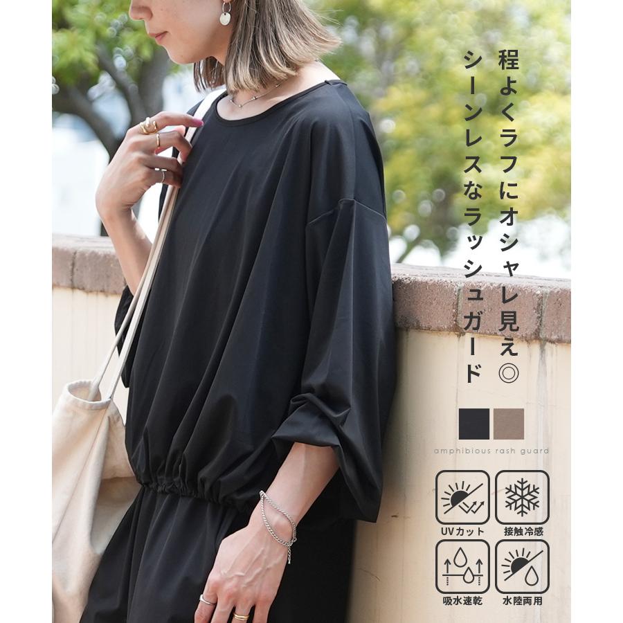 reca（レカ） ラッシュガードドロストプルオーバー レディース