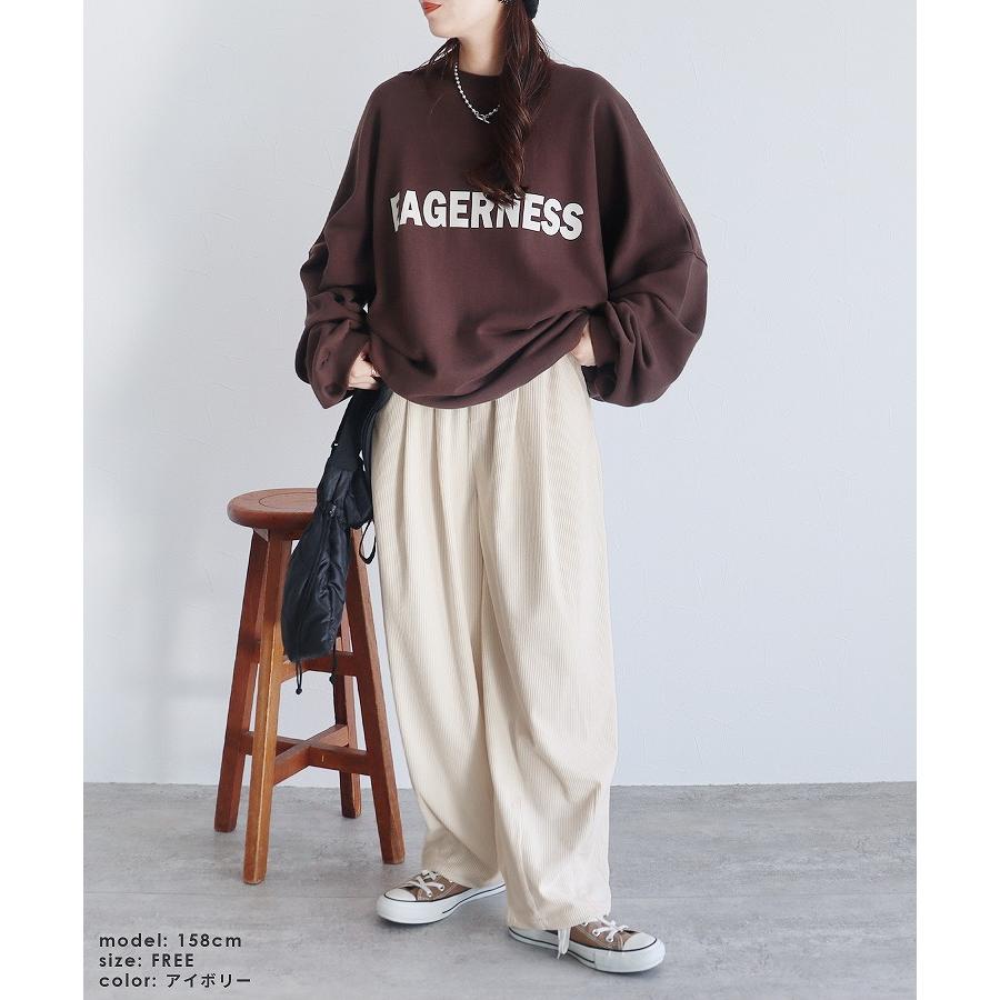 コーデュロイカーブパンツ in143267 レディース 2024年秋冬新作 コーデュロイカーブパンツ in143267 レディース 2024年秋冬新作