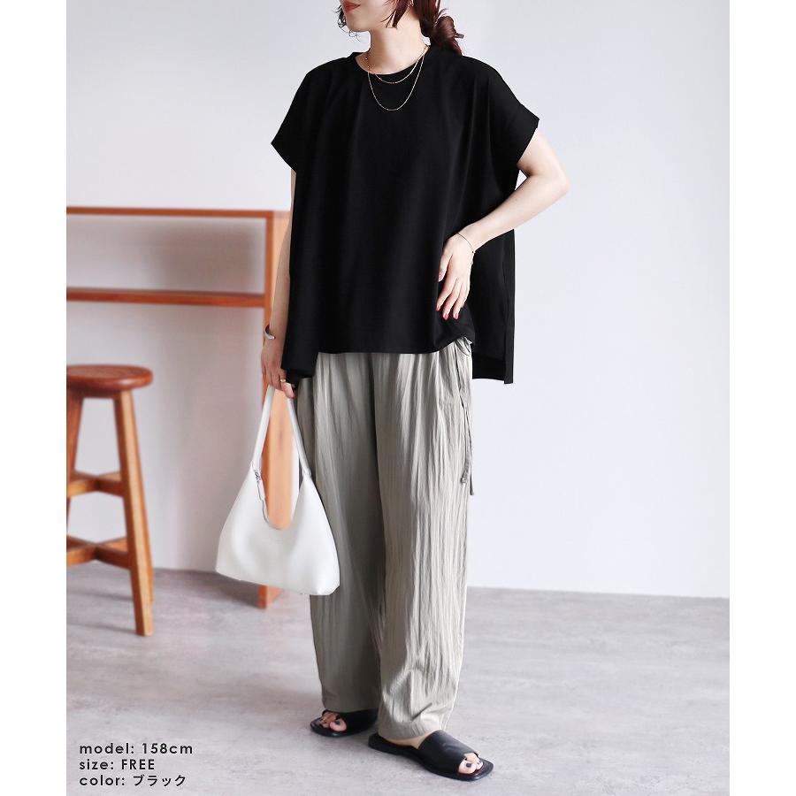 撥水素材の半袖きれいめプルオーバー（接触冷感） 楽天市場】接触冷感 Tシャツ レディース 冷感 トップス