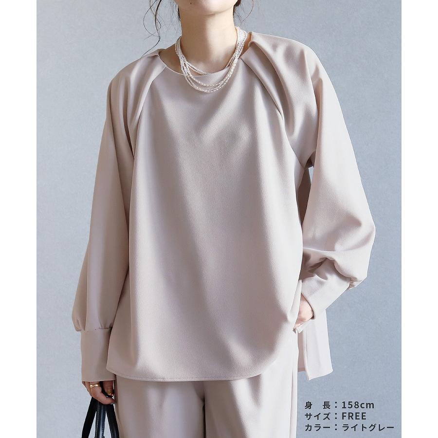 reca（レカ） ジョーゼットプルオーバー×カーブパンツ レディース