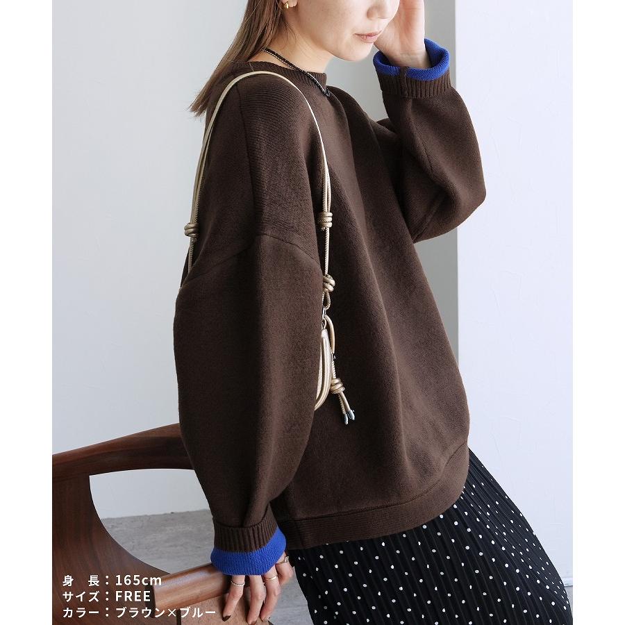 QUNG ダブルカラーラウンドヘムknit クン ダブルカラーラウンドヘムknit カラー:ブラック、グレー