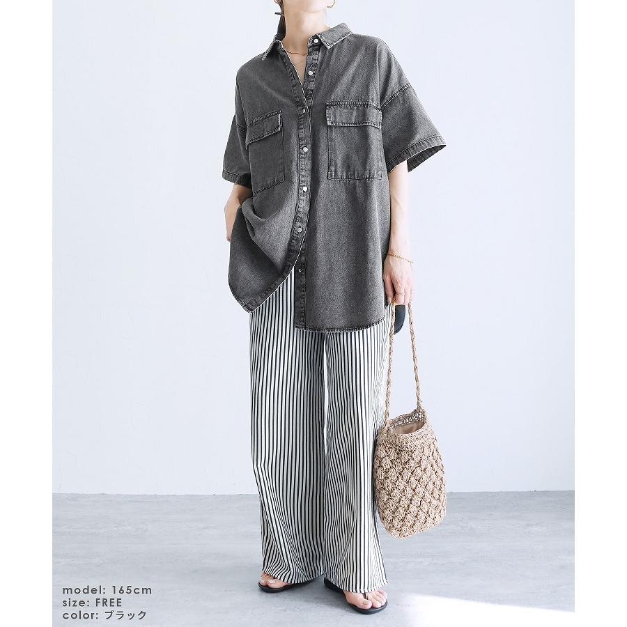 reca（レカ） 半袖デニムシャツ p246373 レディース トップス シャツ