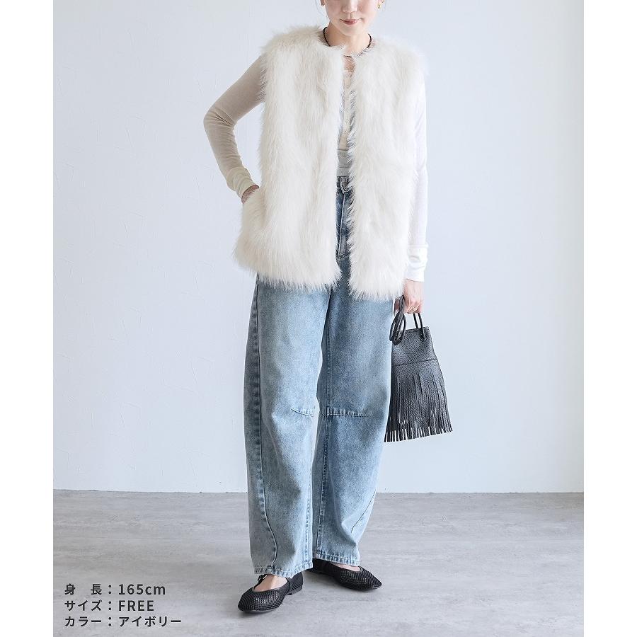 フォックス風ファーベスト p246555-1 レディース 2025年秋新作