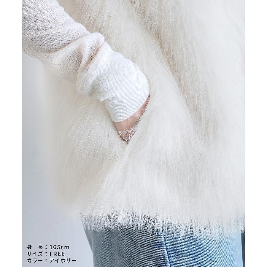 フォックス風ファーベスト p246555-1 レディース 2025年秋新作