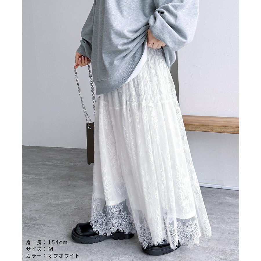 reca（レカ） 切り替えデザインレーススカート p263588 レディース