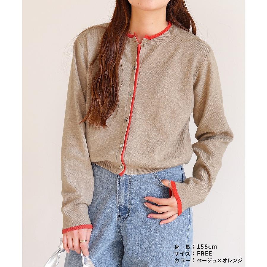 reca（レカ） レイヤード風配色ニットカーディガン p280982 2026年春