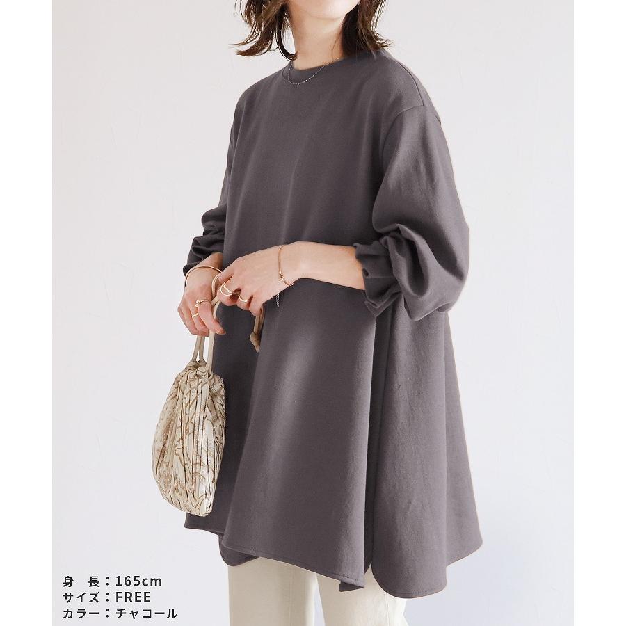 reca（レカ） タックスリーブフレアカットソー R21133-k トップス