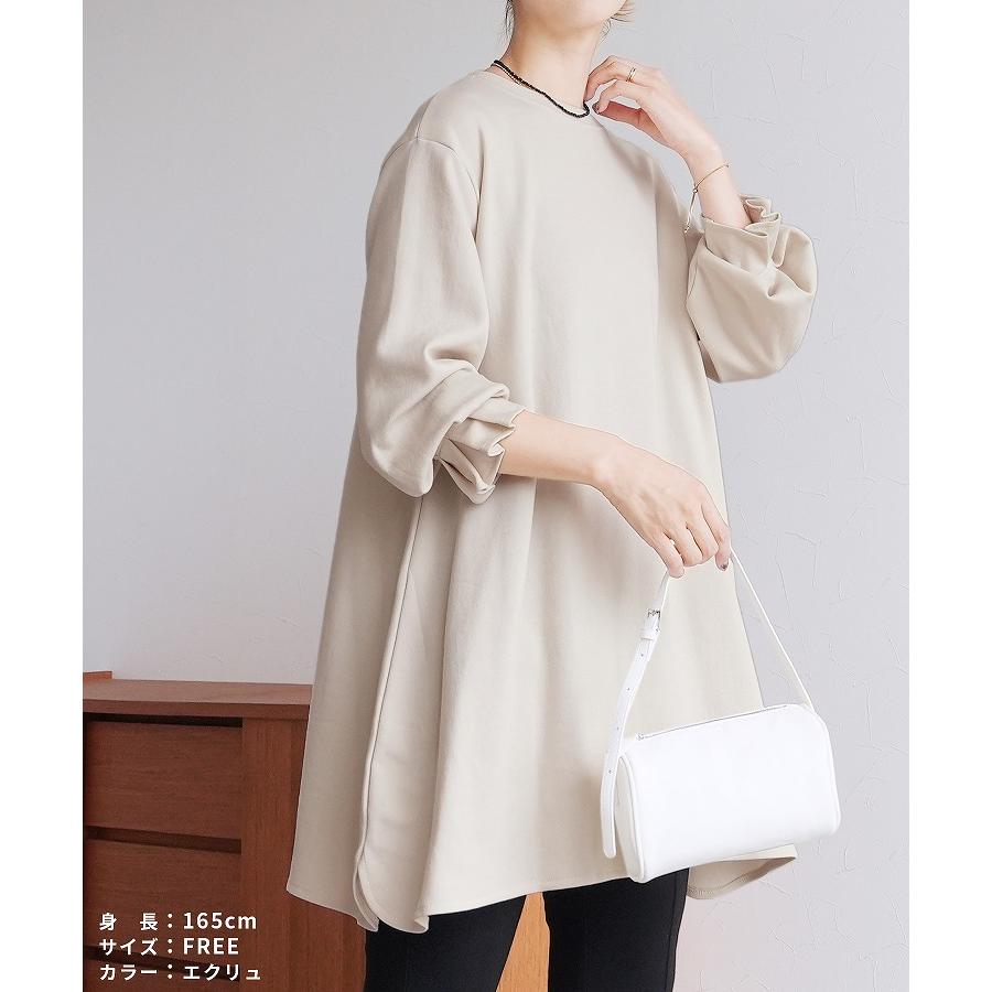 reca（レカ） タックスリーブフレアカットソー R21133-k トップス