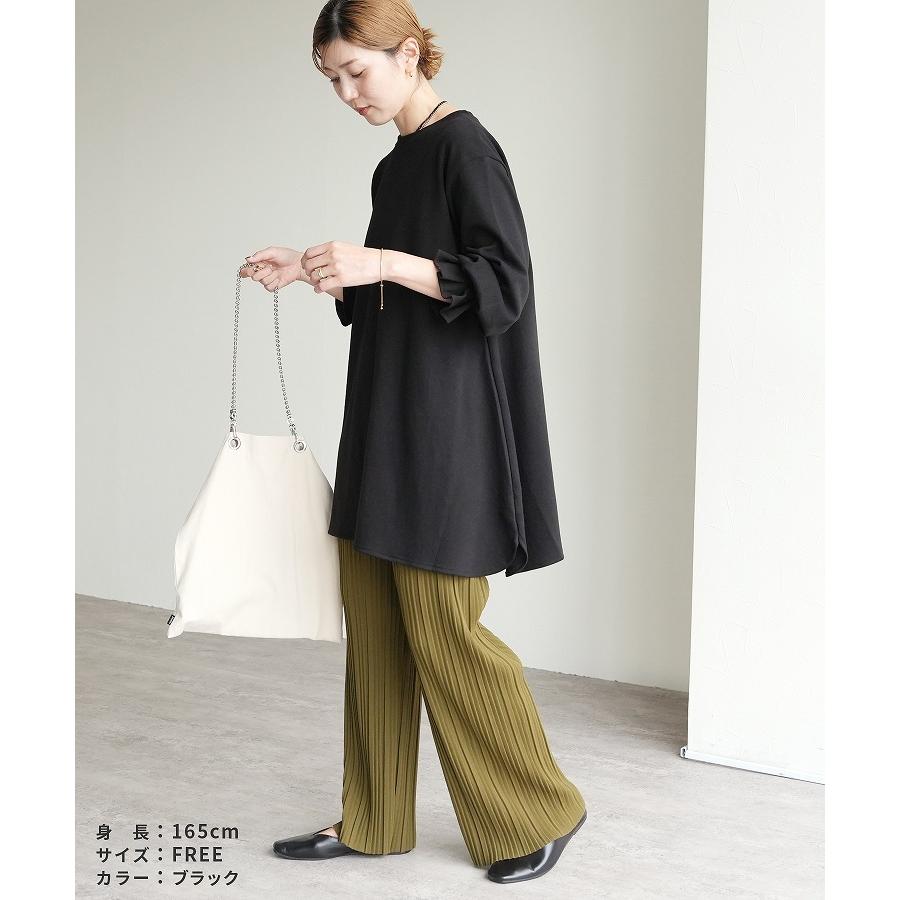 reca（レカ） タックスリーブフレアカットソー R21133-k トップス