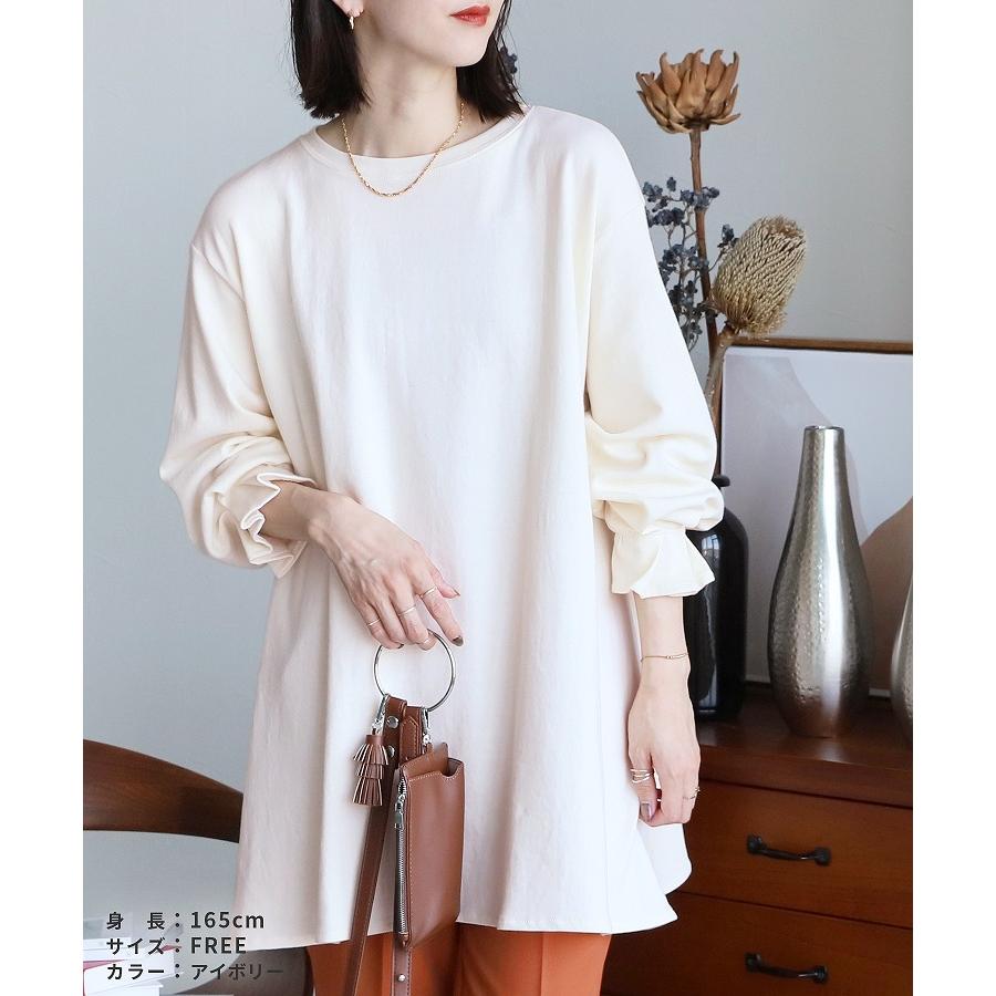 reca（レカ） タックスリーブフレアカットソー R21133-k トップス