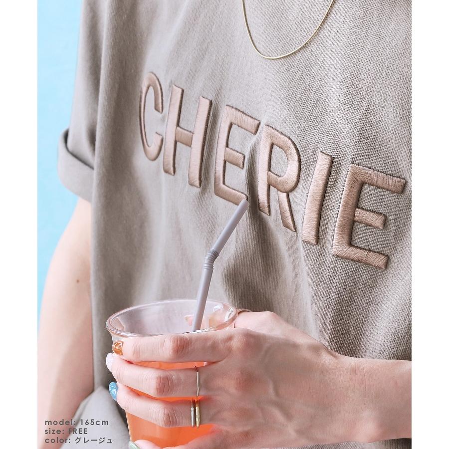 reca（レカ） 立体ロゴ刺繍Tシャツ R21156-k レディース トップス
