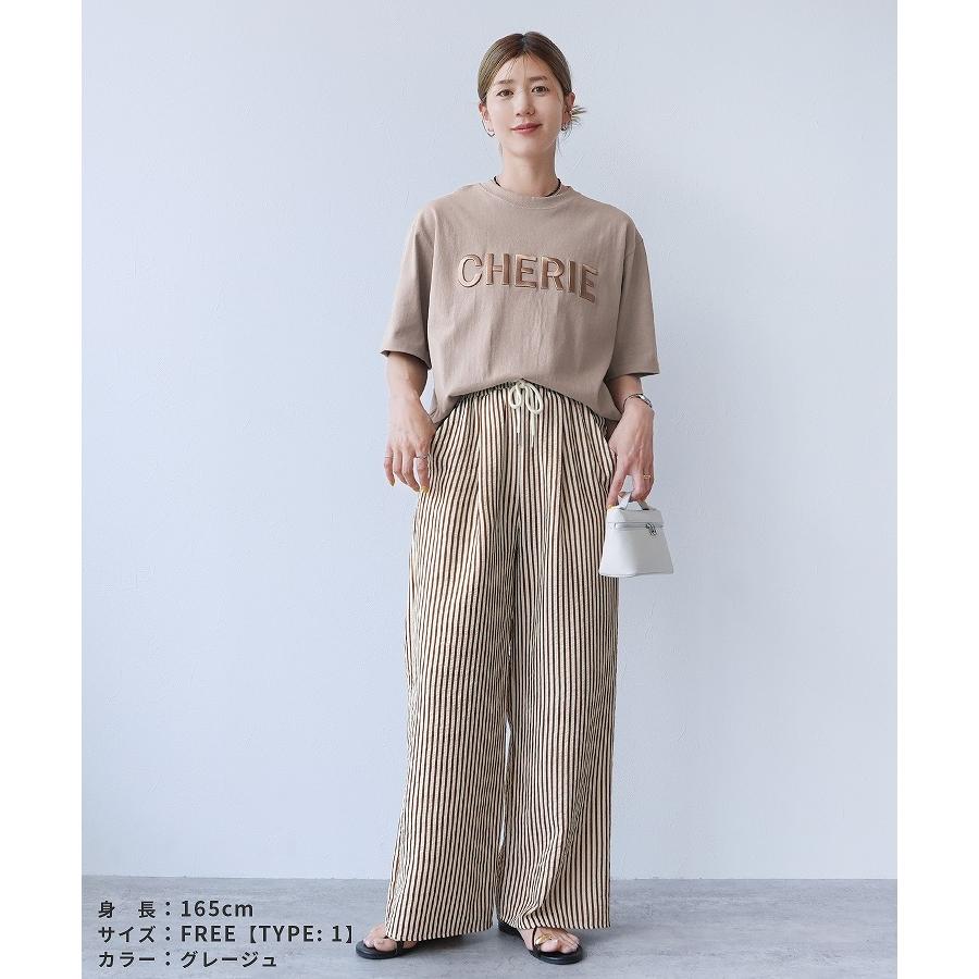 reca（レカ） 立体ロゴ刺繍Tシャツ R21156-k レディース トップス