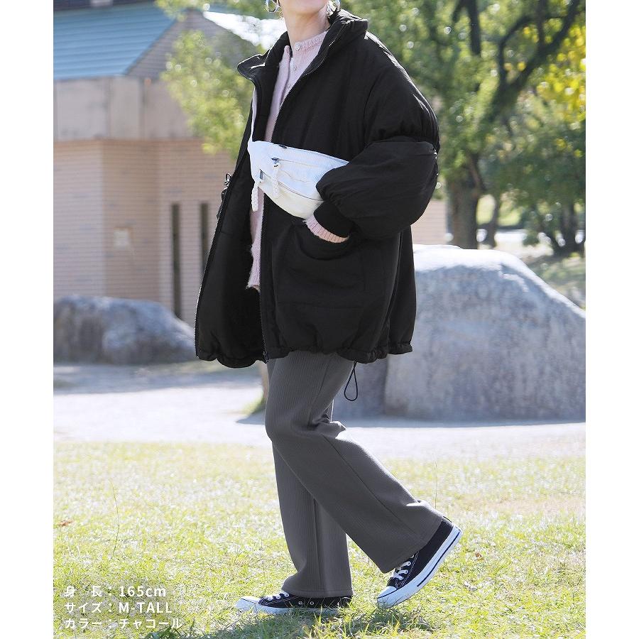 reca（レカ） 裏起毛ボンディングセミワイドリブパンツ R21231-s