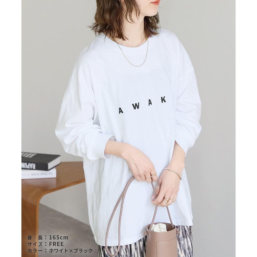 reca（レカ） ロゴプリントオーバーサイズTシャツ R23116-k レディース