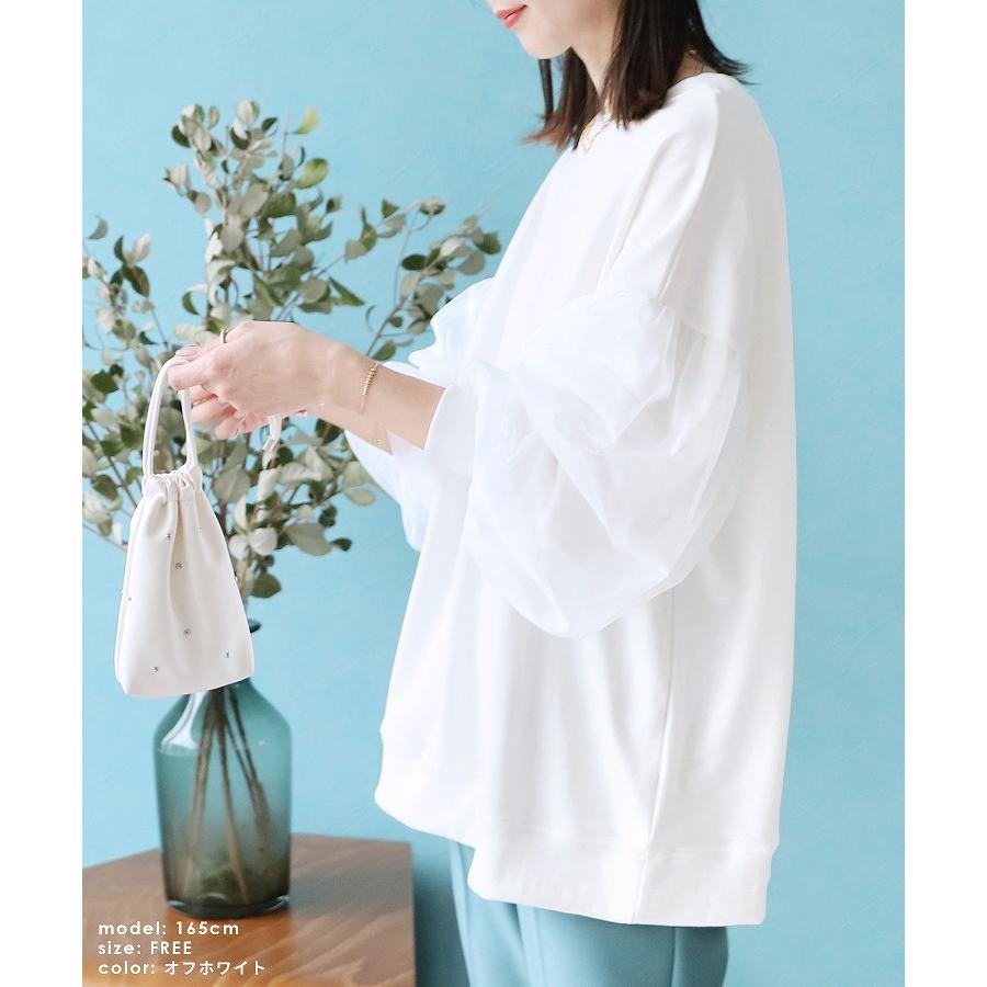 reca（レカ） チュール袖プルオーバー R23237-s カットソー キレイめ