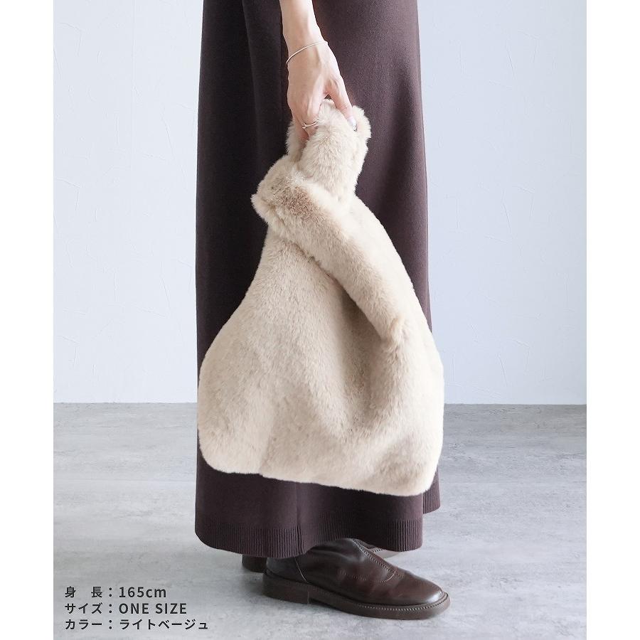 ラビット風ファートートバッグ ro-ba-1715 レディース 2025年秋新作