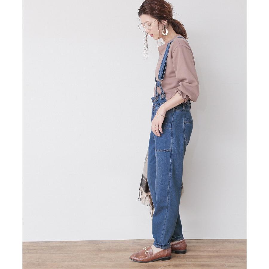 デニムサロペットパンツ レディース ボトムス オールインワン オーバーオール ウエストゴム バッククロス 秋 冬 春 夏 全2色 M L W0216 宅配便発送 W0216 Reca 通販 Yahoo ショッピング