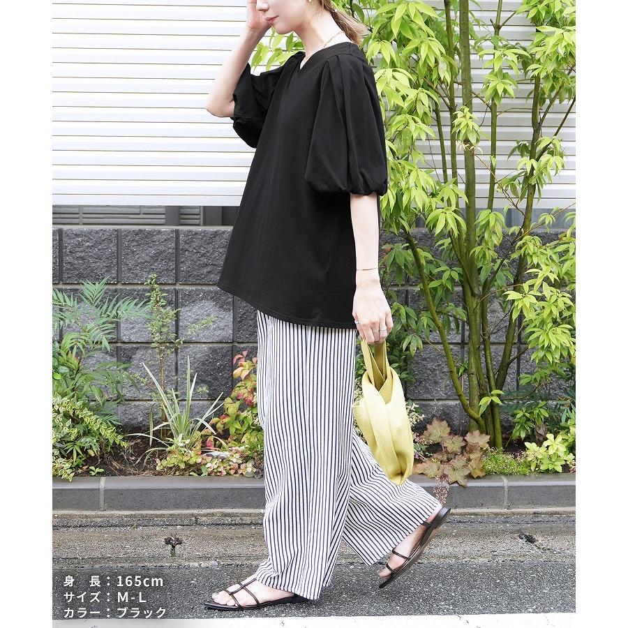 reca（レカ） Vネックパフスリーブプルオーバー wk-0527 レディース