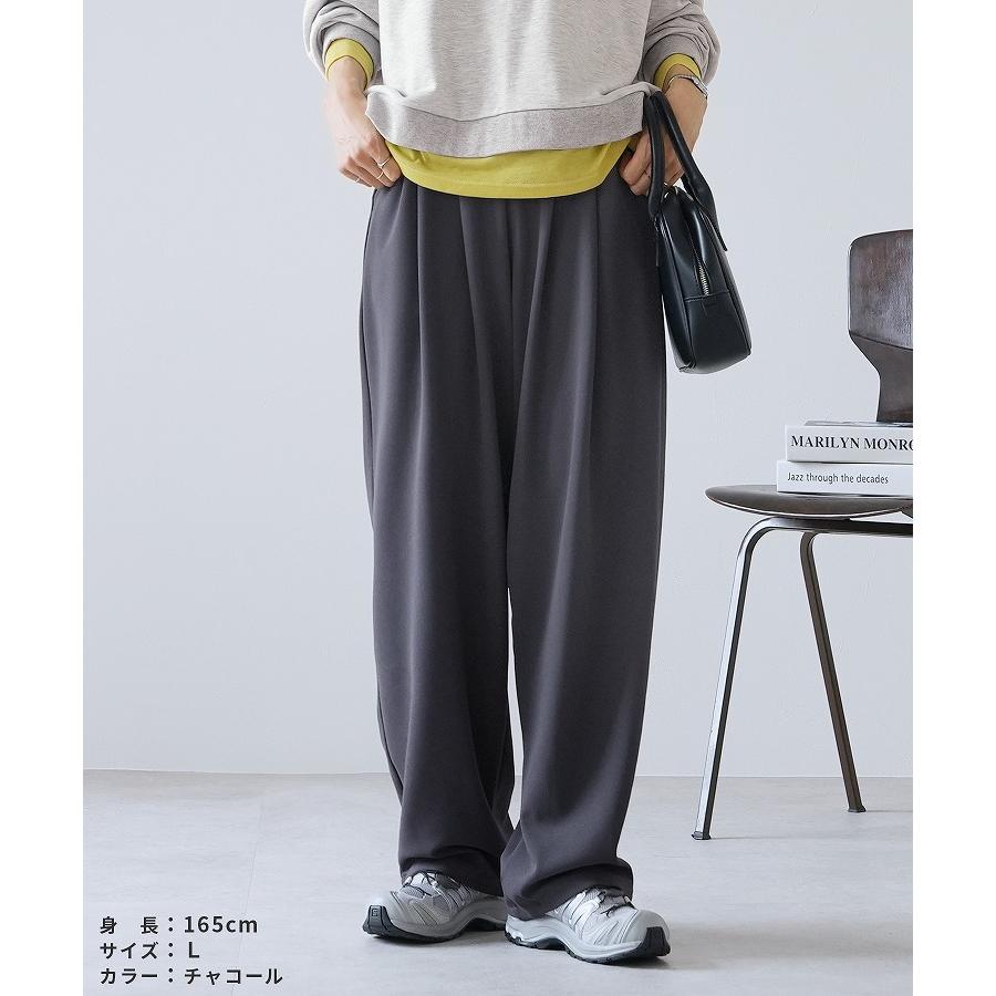 reca（レカ） カットジョーゼットタックパンツ y1106 レディース