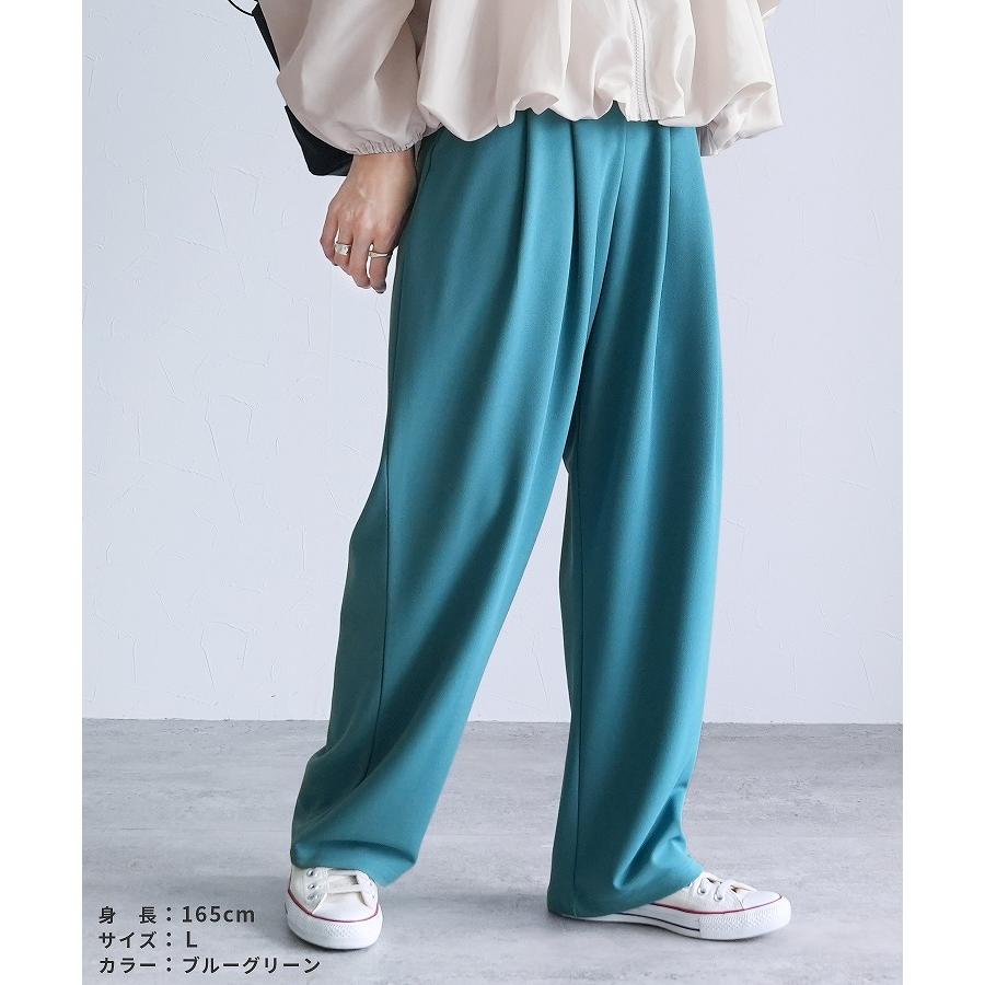 reca（レカ） カットジョーゼットタックパンツ y1106 レディース