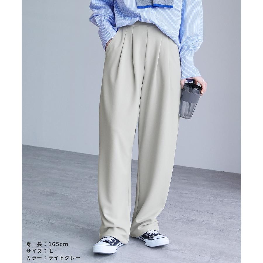 reca（レカ） カットジョーゼットタックパンツ y1106 レディース