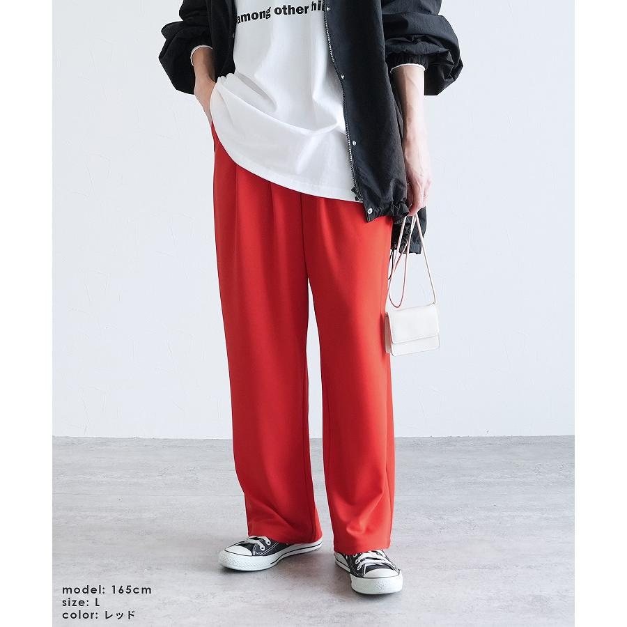 reca（レカ） カットジョーゼットタックパンツ y1106 レディース