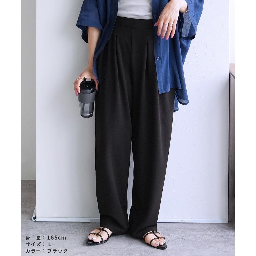 reca（レカ） カットジョーゼットタックパンツ y1106 レディース