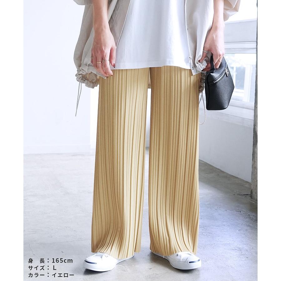 値下げしました‼️【新品】ハーフプリーツパンツ　ベージュ reca（レカ） やみつきパンツ レディース ボトムス プリーツパンツ