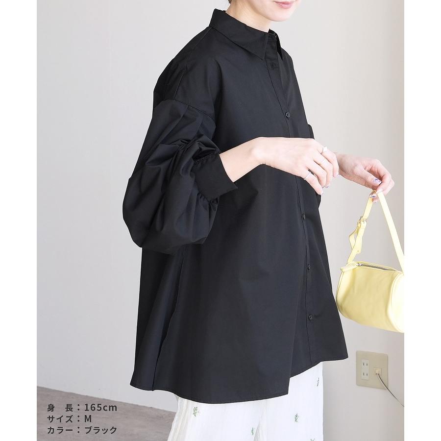 reca（レカ） シャーリング袖ボリュームシャツ y4434 シャツ シャツ