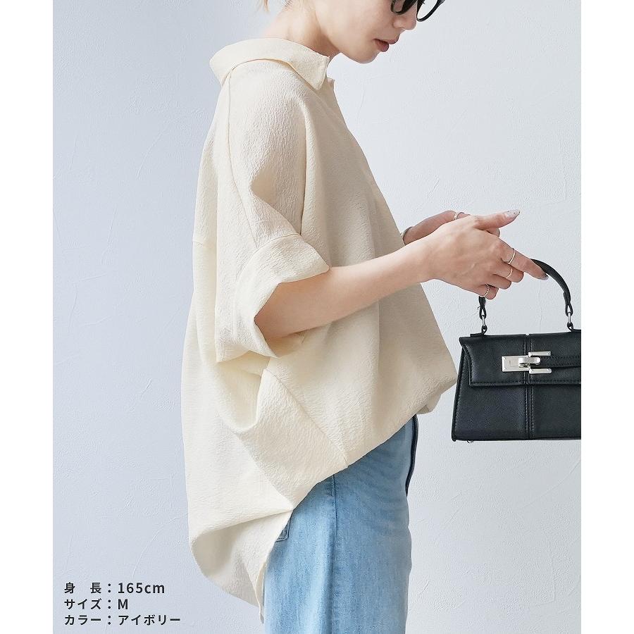☆ 美品theory 23SS スキッパーブラウス　アイボリー　Sサイズ エアリースキッパーブラウス y4464 レディース 2026年夏新作 トップス