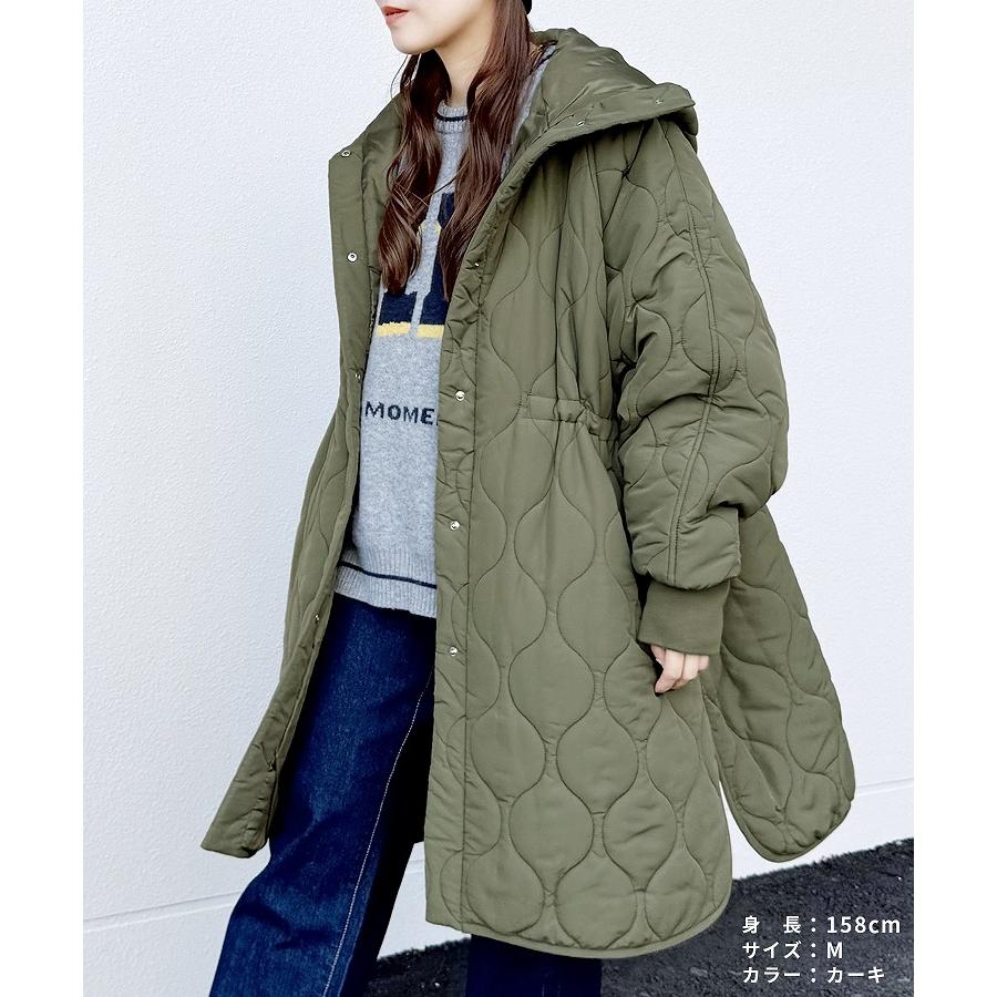 reca（レカ） キルティングドロストフードコート y8127 レディース