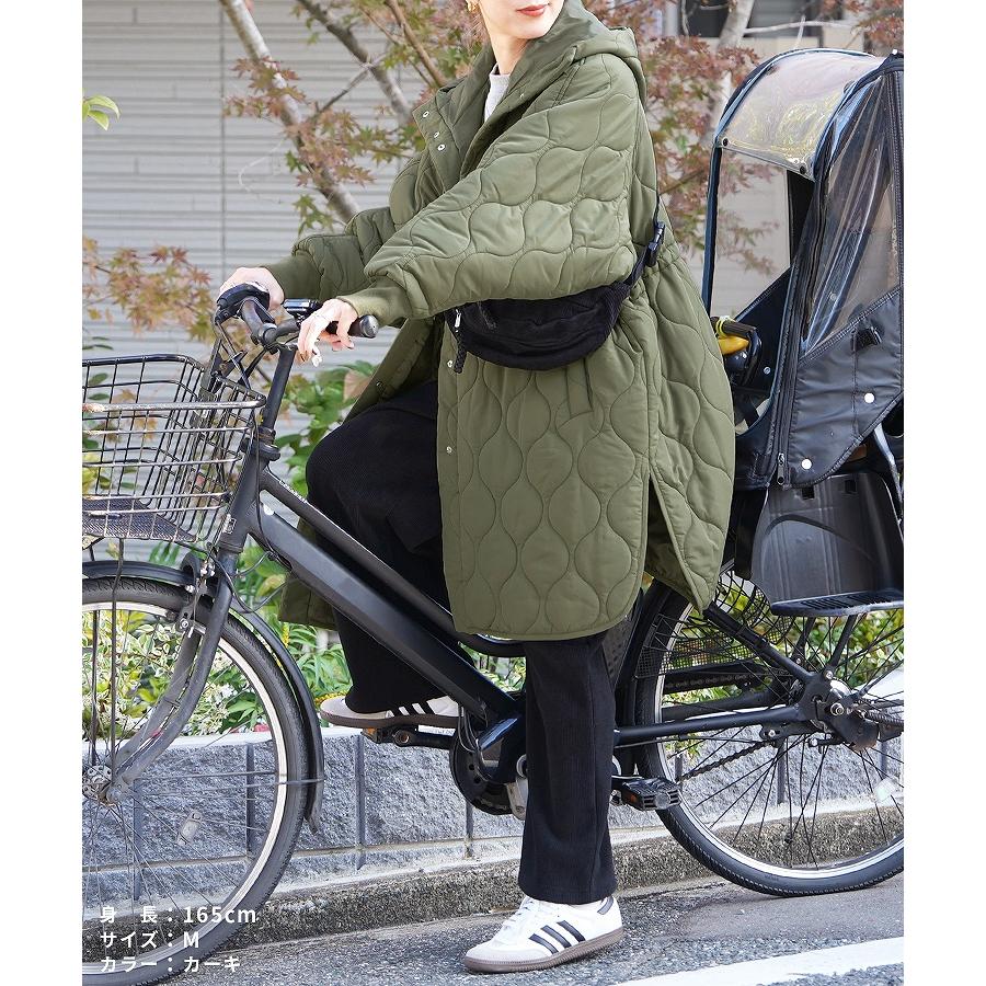 reca（レカ） キルティングドロストフードコート y8127 レディース