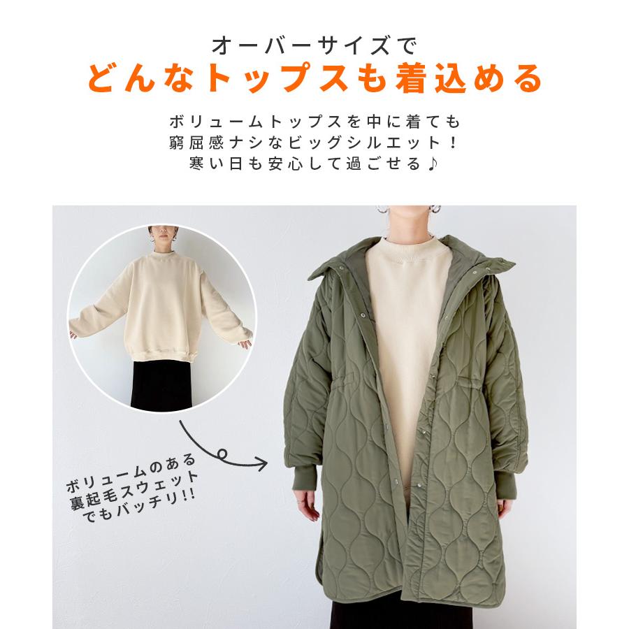 reca（レカ） キルティングドロストフードコート y8127 レディース