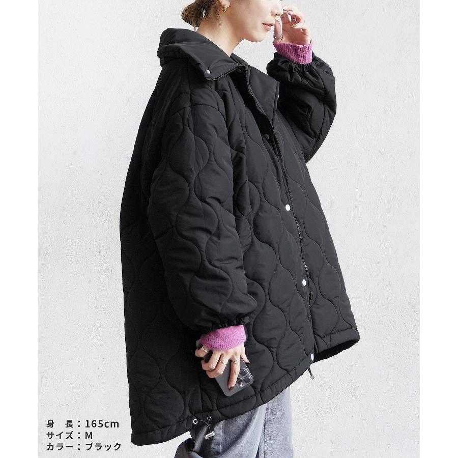 新品・未使用　リテン　キルティングコート セール】ライトサーモキルティングサイドリブコート ｜ レディース