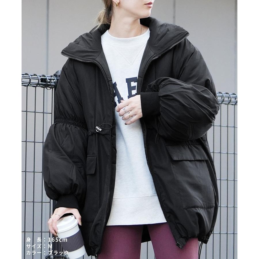 reca（レカ） ドロストギャザースタンドカラーコート y8212 レディース