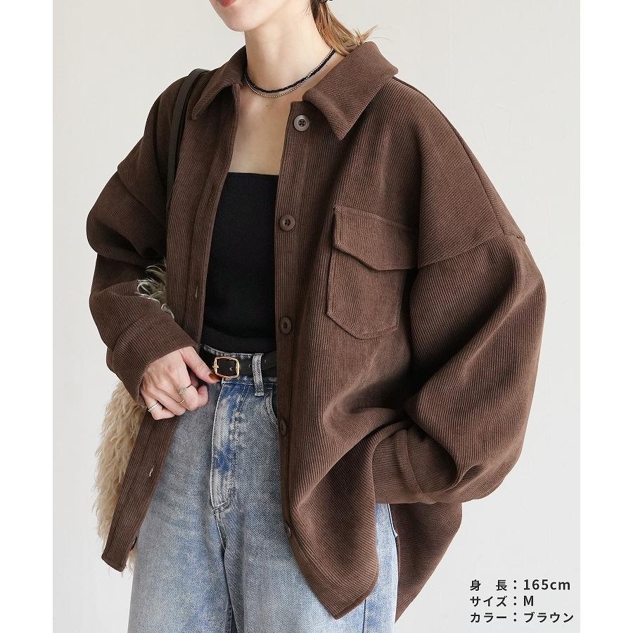 reca（レカ） コーデュロイ裏フリースボンディングシャツ y8247 2025年