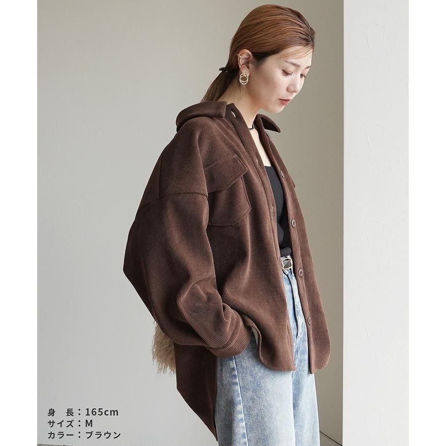 reca（レカ） コーデュロイ裏フリースボンディングシャツ y8247 2025年
