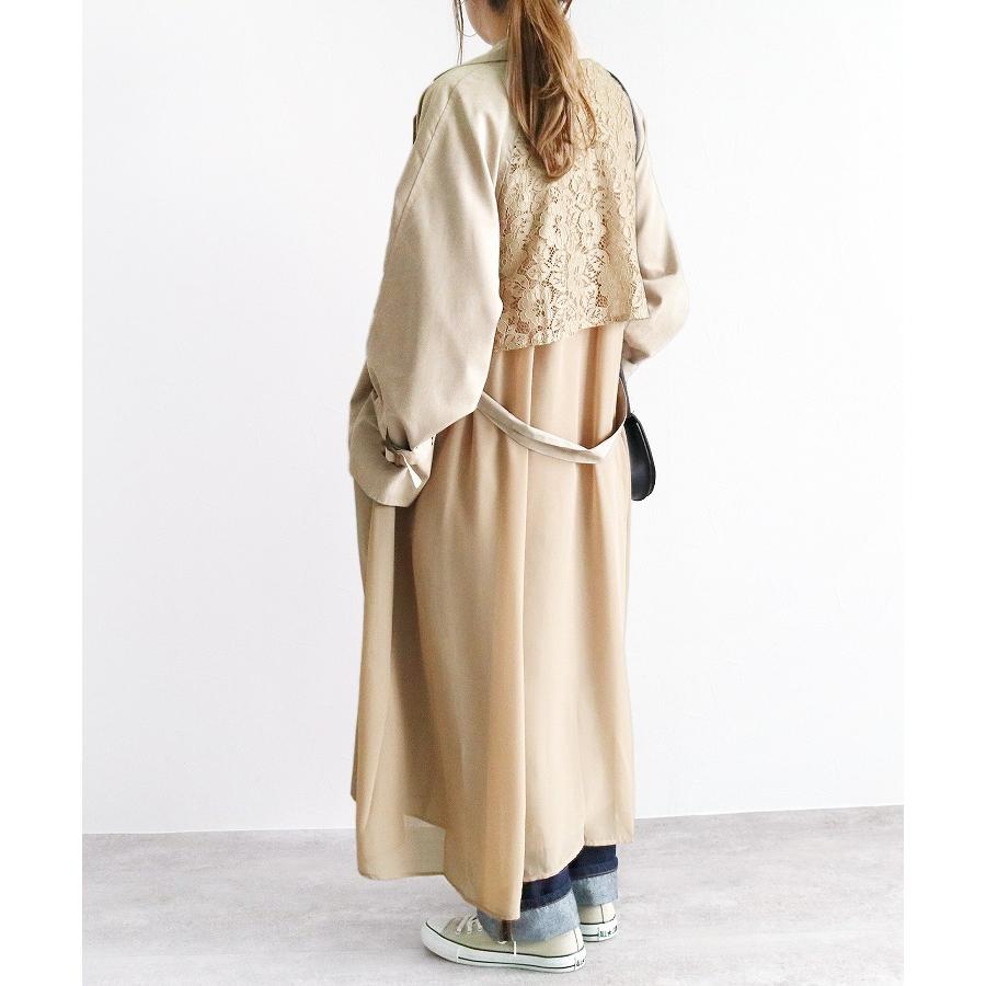 バックレース シフォントレンチコート Y98 レディース 21年春新作 キャンディースリーブ 春コート 春アウター 高見え 結婚式 入卒園 春 秋 宅配便発送 Y98 Reca 通販 Yahoo ショッピング