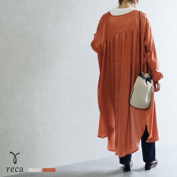 ビンテージサテンシャツワンピース Z シャツワンピース 羽織り レディース 夏 秋 冬 メール便対応10 Z Reca 通販 Yahoo ショッピング