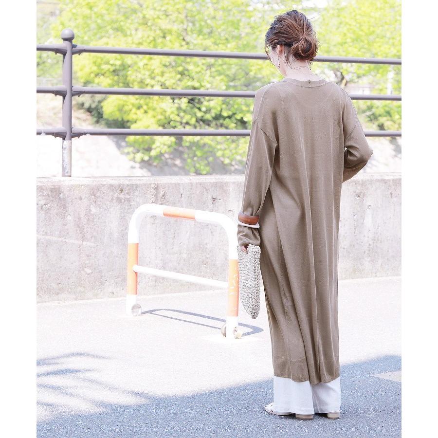 シアーロングカーディガン Zn290 レディース 年春夏新作 カーデ 羽織 透け感 マキシ丈 ガウン 無地 ルームウェア サマーニット 薄手 メール便対応10 Zn290 Reca 通販 Yahoo ショッピング