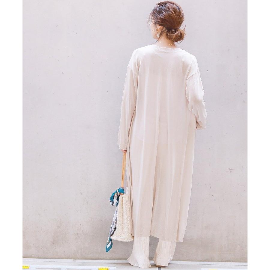 シアーロングカーディガン Zn290 レディース 年春夏新作 カーデ 羽織 透け感 マキシ丈 ガウン 無地 ルームウェア サマーニット 薄手 メール便対応10 Zn290 Reca 通販 Yahoo ショッピング