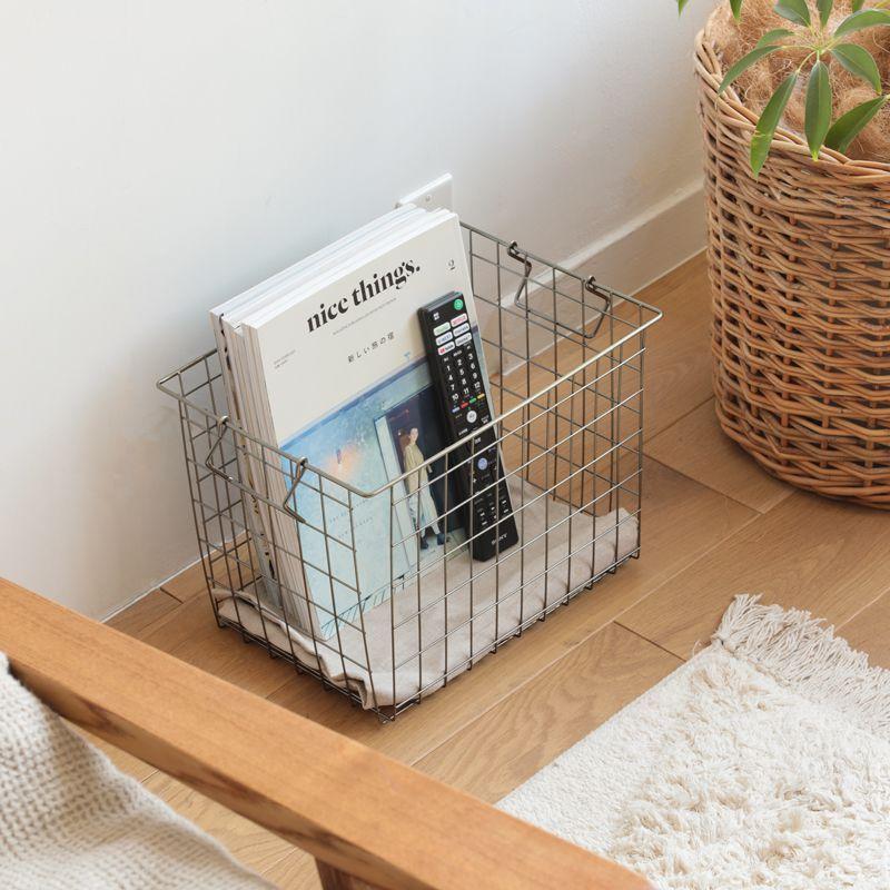 スタッキング バスケット Ancien fil Lサイズ 収納 ハンドル付き