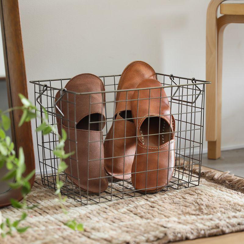 スタッキング バスケット Ancien fil Mサイズ 収納 ハンドル付き