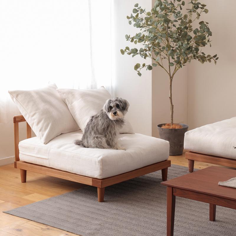 ブラウンフレーム】 ソファー AGRA アグラ 1.5人掛け ソファ 北欧