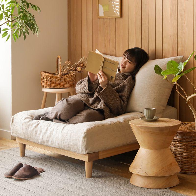 ブラウンフレーム】 ソファー AGRA アグラ 1.5人掛け ソファ 北欧