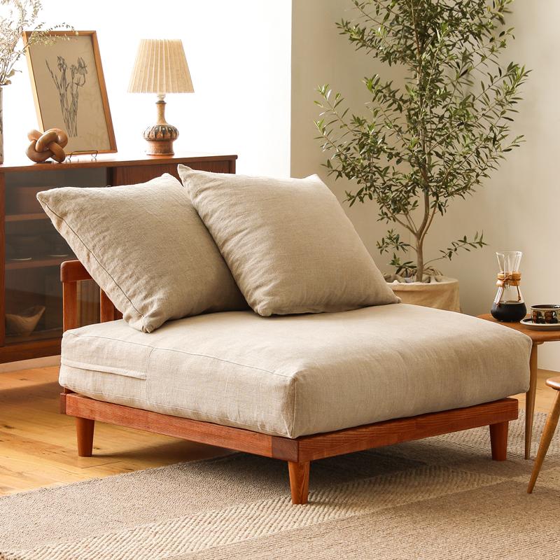 ナチュラルフレーム】 ソファー AGRA アグラ 1.5人掛け ソファ 北欧