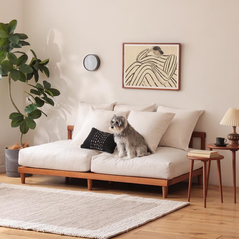 ナチュラルフレーム】 ソファー AGRA アグラ 3人掛け ソファ 北欧