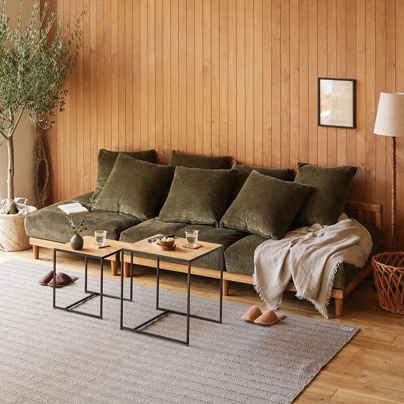 ソファー 2点セット AGRA あぐら 1人掛け 3人掛け ヴィンテージレッド